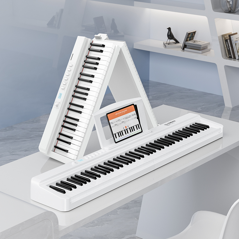 新品發(fā)布丨特倫斯TERENCE X88E折疊電鋼琴新添「時尚白」，時髦與高級感的碰撞