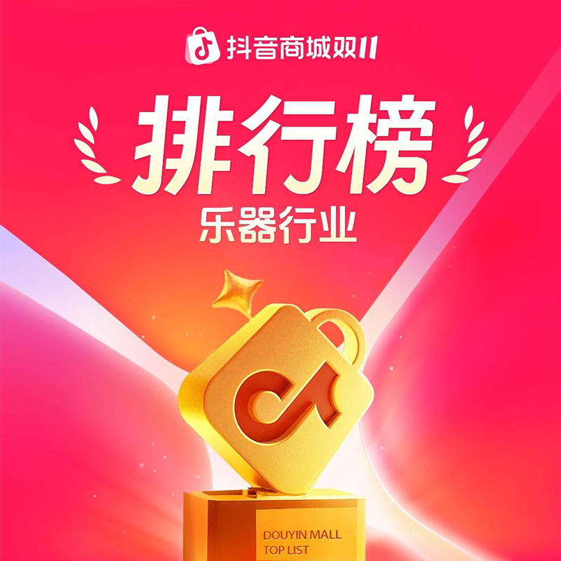 TERENCE 特倫斯 2025 雙 11 榮登抖音、京東兩大平臺(tái)樂器行業(yè)官方榜單